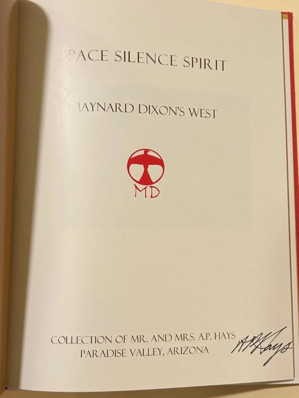 Space Silence Spirit Maynard Dixon's West book